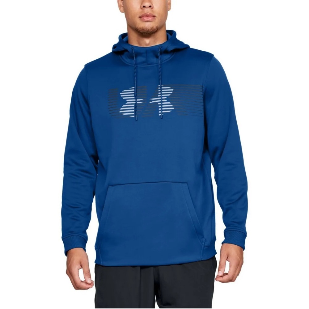 UNDER ARMOUR LIKE NEW! MEN’S SPECTRUM FLEECE HOODIE IN BLUE SIZE LARGE